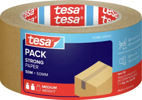 tesa PAPER 57180-00000-02 Packband tesapack ecoLogo Braun (L x B) 50 m x 50 mm 1 St.