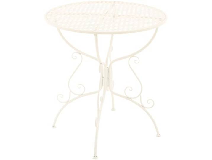 Gartentisch rund 70 cm Metall im Jugendstil