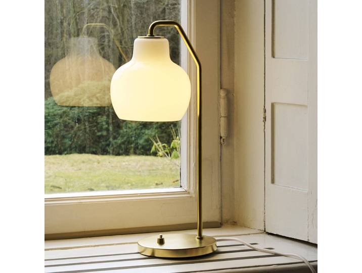 Louis Poulsen Tischlampe VL Ring Crown, messing / gold, für Wohn- / Esszimmer, Messing, Modern, Tischlampe