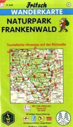 Fritsch Karten, Nr.51, Naturpark Frankenwald: 1 : 50 000. Touristische Hinweise auf der Rückseite. Mit farbiger Wegemarkierung, Wanderparkplätzen, Langlaufloipen und Radwanderwegen - Preis vom 07.10.2026 11:45:10 h