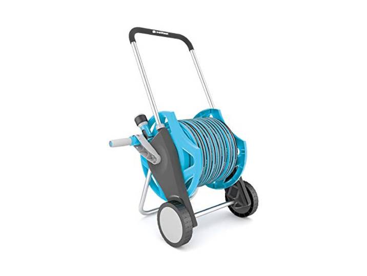 CELLFAST Slanghaspelset Tuinslang Waterslang Set 30 meter Slangenwagen Grasbesproeiing Slangverbinder Aansluitset 1 2 Inch Discover