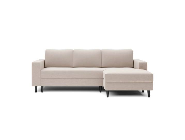 ECKSOFA Nalika Cremeweiß Velours