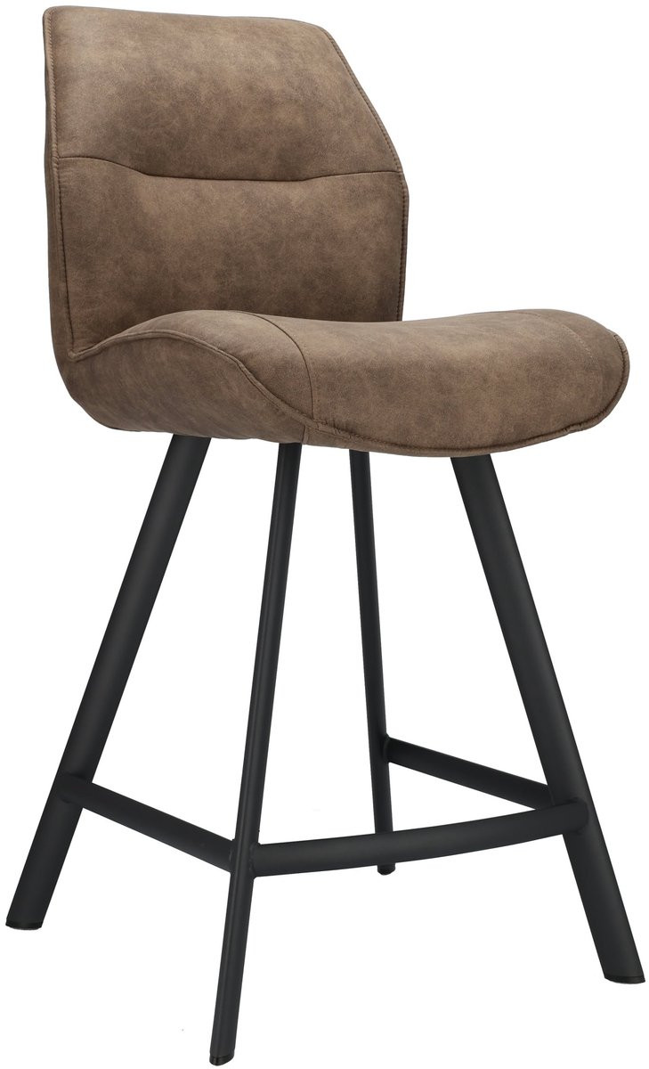 Icon Living Barkruk Jadie ZH 65 Stof Cowboy Stone Leg Black