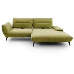 Ecksofa Payton Stoff Grün Dunkelgrün