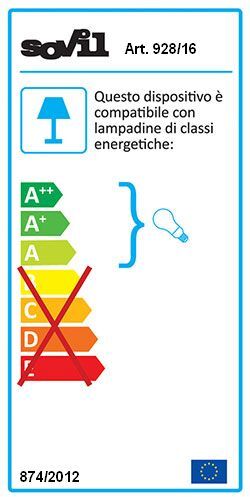 sovil Lampada Applique Piccola Colore Grigio per Esterno Linea Piatto Antico ...