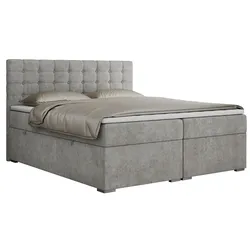 BOXBETT SUSAN 200/200 Hellgrau Struktur - H4
