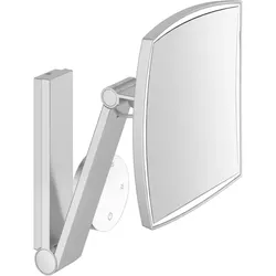 Keuco iLook_move Kosmetikspiegel 17613179002 5-fach Vergrößerung, 200x200mm, beleuchtet, mit Glasbedienfeld, aluminium-finish