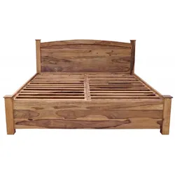 Bett mit Stauraum Rami 180x200 aus indischem Sheesham-Massivholz