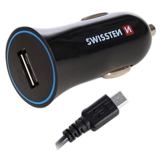 Swissten USB Autoladegerät mit USB 1A Power + CABLE Micro-USB (20110800)