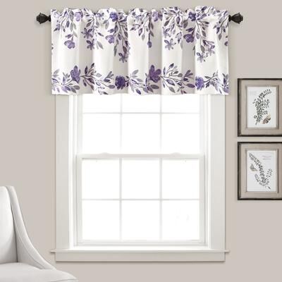 "Lush Decor Tanisha Room Darkening Window Curtain Valance - 18"" x 52"""