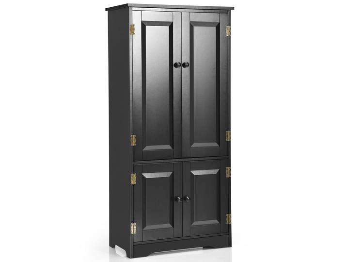 MEHRZWECKSCHRANK Flurschrank Schwarz
