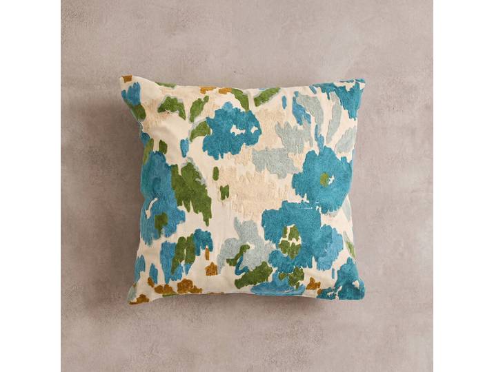 Coussin brodé multicolore Andréa - Blancheporte