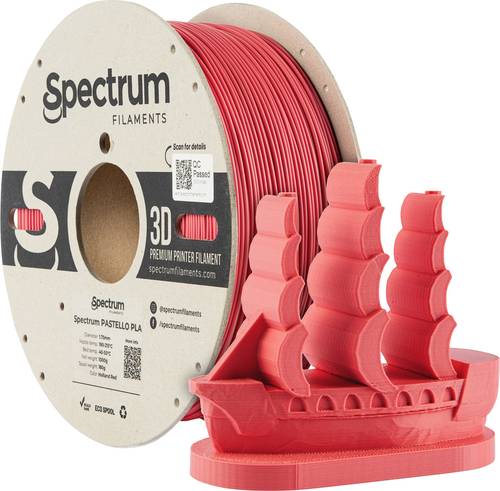 Spectrum Filaments 80899 Pastello PLA Filament PLA Matt 1.75mm 1000g holland red, Rot, Pastell 1St.