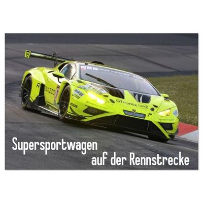Supersportwagen auf der Rennstrecke (Wandkalender 2026 DIN A4 quer), CALVENDO Monatskalender