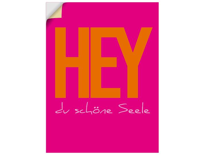 Wandbild ARTLAND Hey du schöne Seele , pink (farbe bild(er): pink), B:60cm H:80cm, Bilder, Wandbild, als Alubild, Leinwandbild, Poster, Wandaufkleber in verschied. Grössen