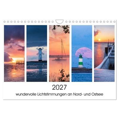2027 - wundervolle Lichtstimmungen an Nord- und Ostsee (Wandkalender 2027 DIN A4 quer), CALVENDO Monatskalender