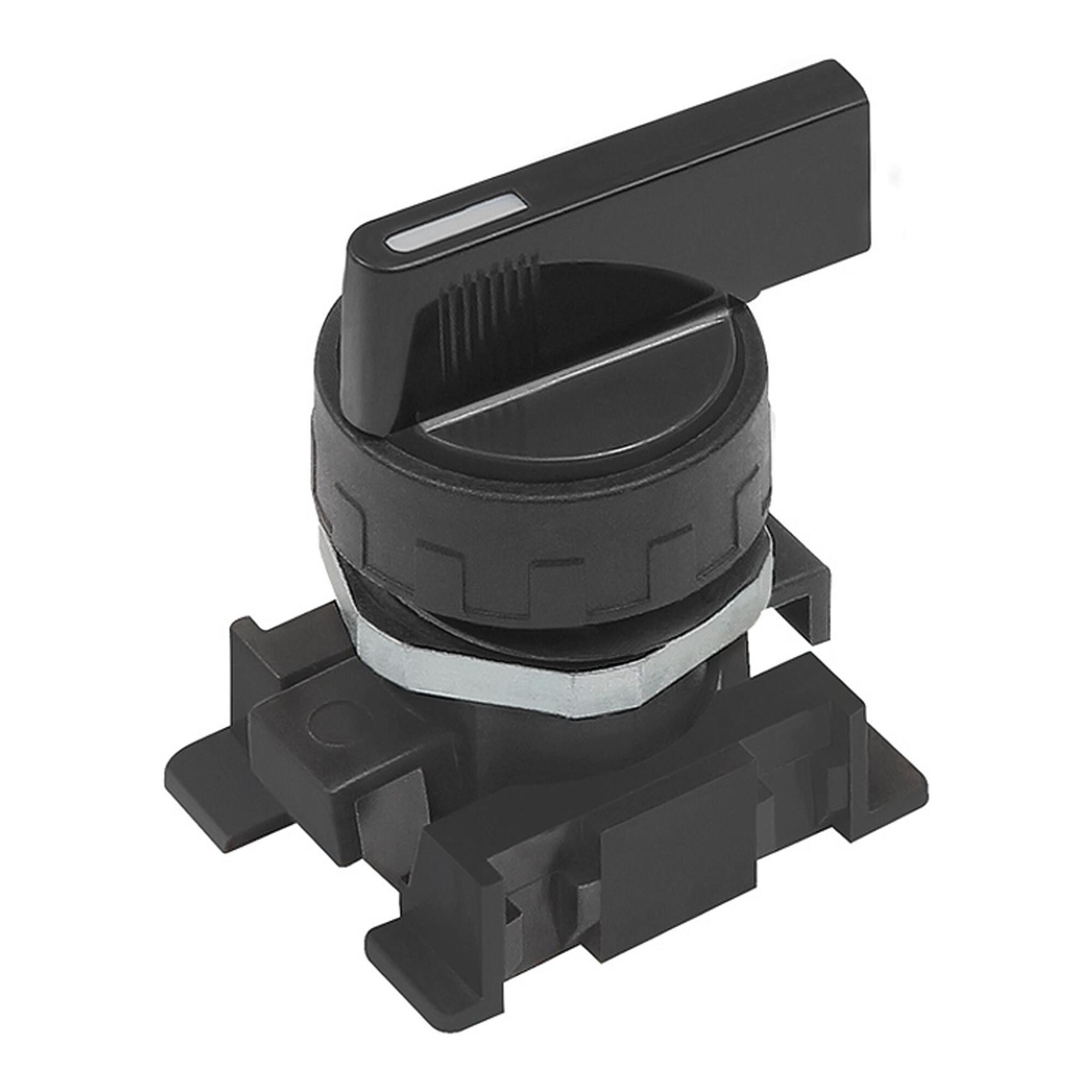 Riegler Langer Drehhebel, schwarz, 3 Stellungen, monostabil (LDH-3M)