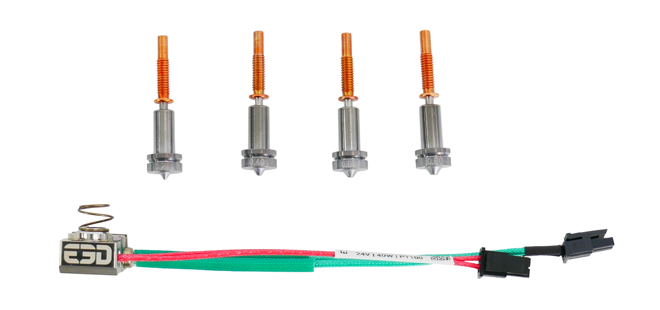 E3D Revo High Temp Hotside - PT100 - Fully Loaded Kit REVO-HOT-PT100-HT-AS-HTA-FL