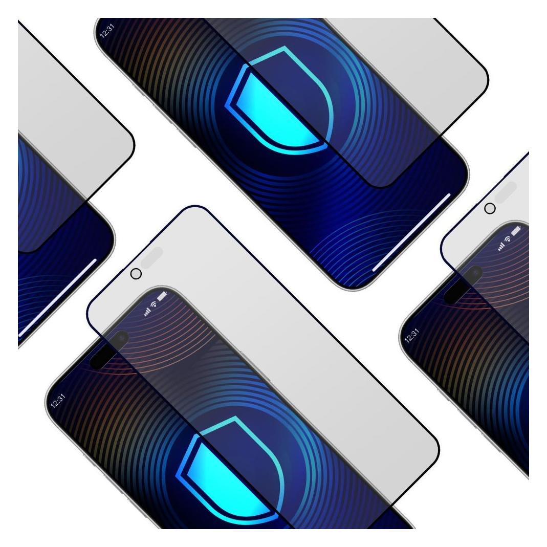 3MK - HardGlass Tempered Screen Protector - iPhone 17 Air - Matt Max Privacy (1 Stk.) (5903108679947)