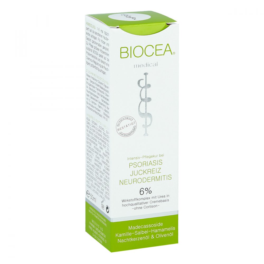 MEDIVIS UG (haftungsbeschränkt) Biocea Psoriasis Juckreiz Neurodermitis Creme 11309516