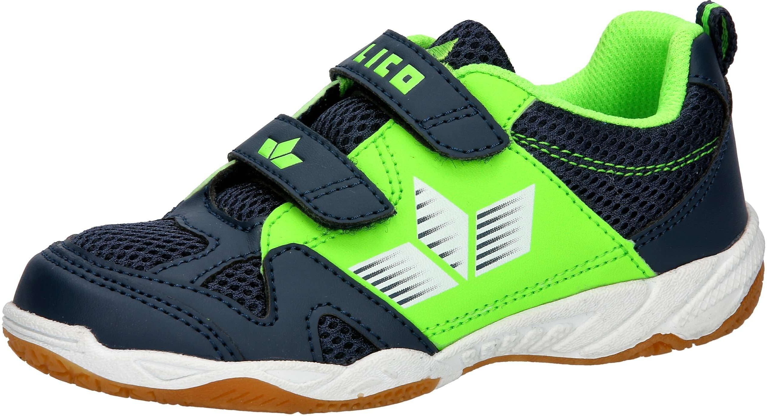 Hallenschuh LICO "Sportschuh Sport V", Jungen, Gr. 28, Textil, blau, Synthetik, Schuhe Hallenschuh