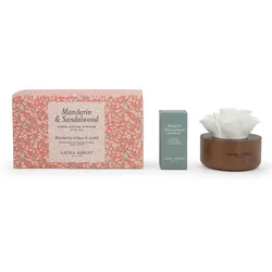 Fragrance and Style GmbH Duftblumen Laura Ashley Mandarin & Sandalwood, HxBxT: 9x11x16 cm, Keramik, Glas, Paulownia-Holz, Raumduftblume