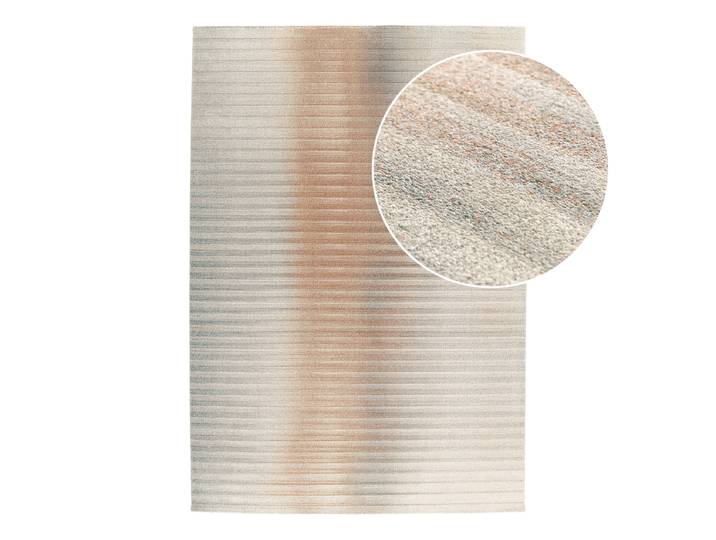Kurzflorteppich Firae Braun/Grau 200 x 290cm recyceltem Polyethylenterephthalat