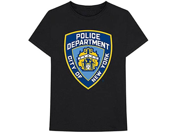 nieuw York City T Shirt Police Dept Badge nieuw Officieel Mannen