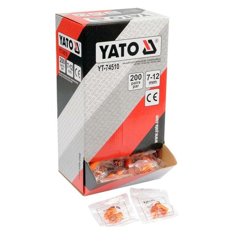 Yato EAR PLUGS FOAM PU 34dB 200 PAIRS (YT-74510)