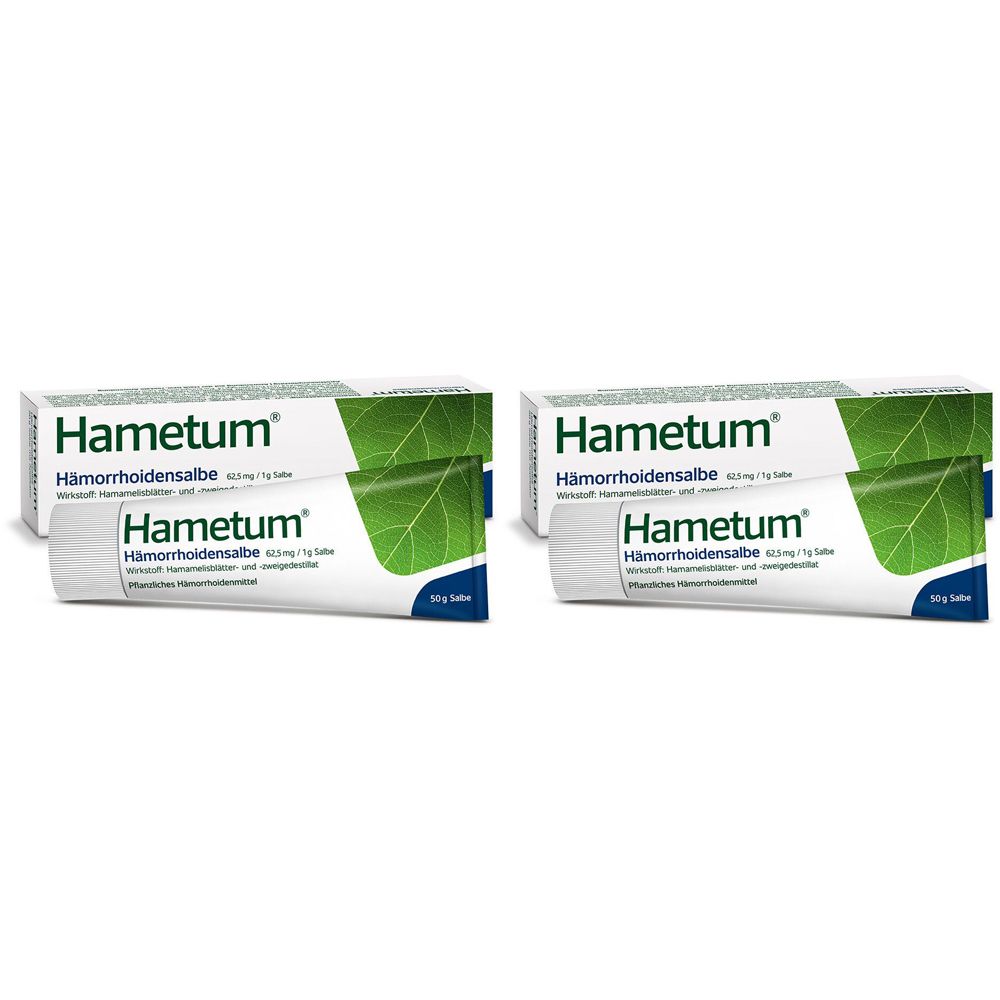 Hametum Hämorrhoiden Salbe Doppelpack 2x50 g