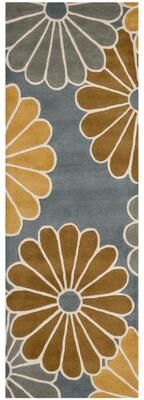 SAFAVIEH Handmade Daisies Grey New Zealand Wool Rug