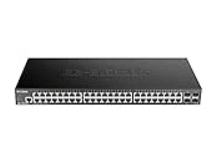 D-Link DGS-1250-52X Switch Smart+ 48-Port Gigabit + 4x 10G SFP+ Idéal pour Entreprise Administration et Réseaux Gérés