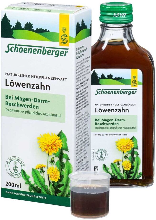 Schoenenberger Naturreiner Heilpflanzensaft Löwenzahn 200ml
