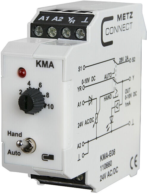 BTR NETCOM Module d’interface KMA-E08 24ACDC 10DC ; Metz Connect (110660)
