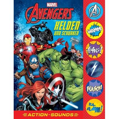Marvel Avengers - Helden und Schurken - Action-Soundbuch mit 6 Geräuschen und 4 Comicgeschichten für Kinder ab 6 Jahren, Paperback von , Phoenix