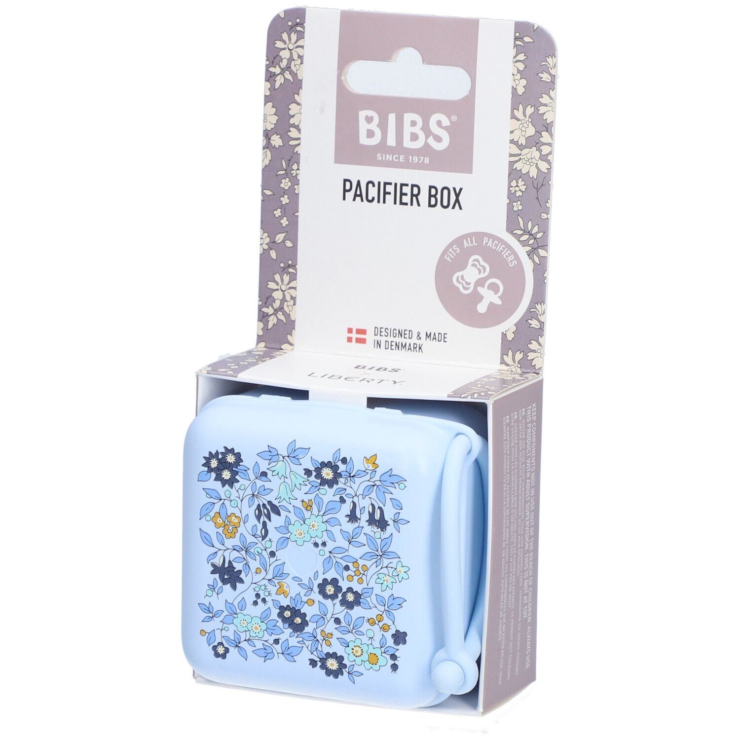 Bibs Fopspeenbox Liberty Blue 1 St Box