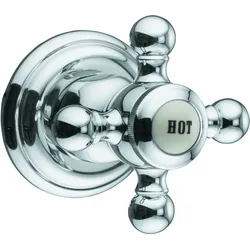 KLUDI 1926 Unterputzventil, Feinbau-Set, Markierung HOT, 518160520, Farbe: Chrom