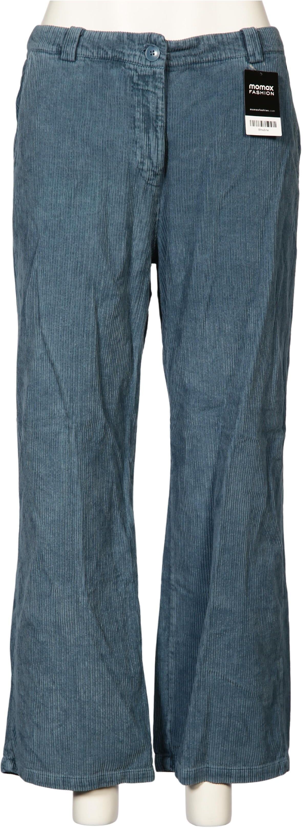 Kauf dich glucklich Damen Stoffhose, Blau, Gr. XL, Baumwolle - Second Hand
