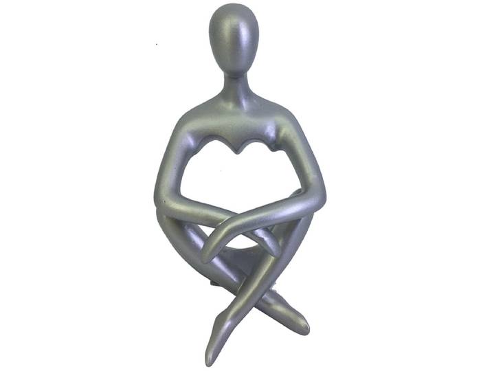 Abstrakte Statue HANSON Silver
