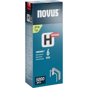 Novus-Tools Tackerklammern 37/6 superhart, 6mm, Feindrahtklammern, Typ 37 H, 5000 Stück