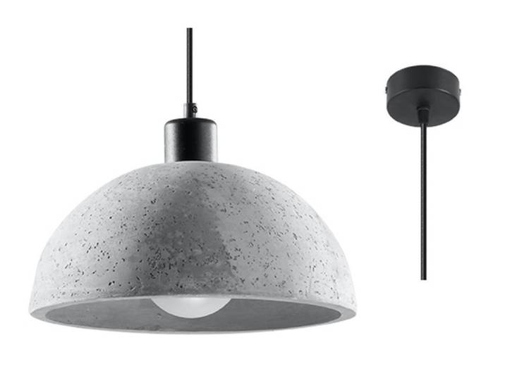 Lampe pendante PABLITO 1xE27 15W béton 120x30x30cm Sollux Lighting