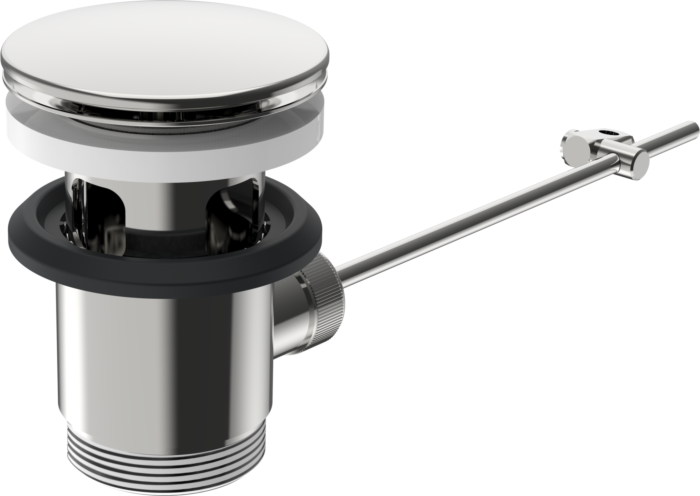 Hansa Ablaufgarnitur chrom 59911441 mit Ablaufstopfen 63mm, chrom