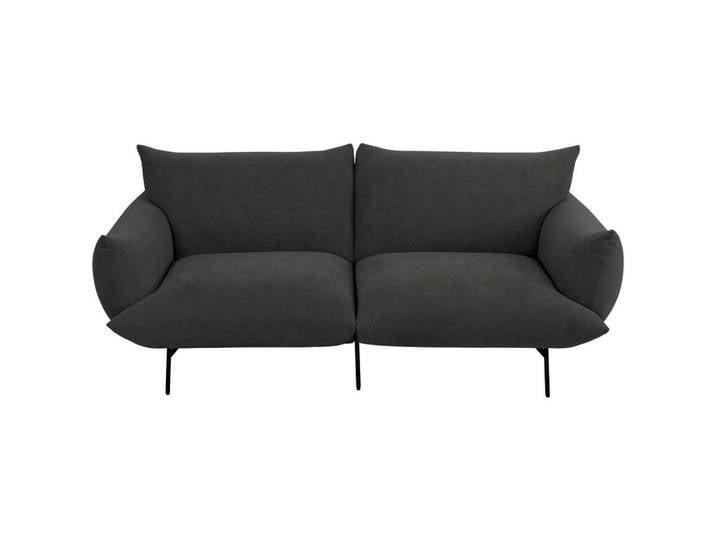 P & B Sofa, Anthrazit, Metall, 2-Sitzer, 185x77x83 cm, Wohnzimmer, Sofas & Couches, Sofas