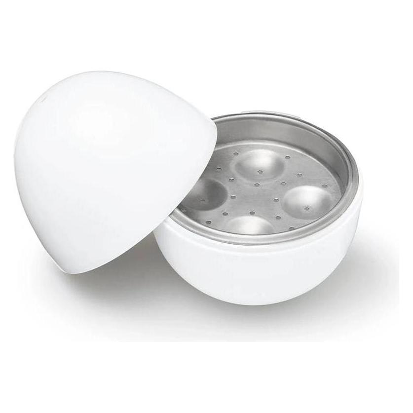 Gourmetmaxx Mikrowellen-Eierkocher weiss für 4 Eier (30303) Mindestbestellmenge: 6 Stück