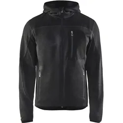 Strickjacke "4930" mit Softshell - XXL - dunkelgrau/schwarz