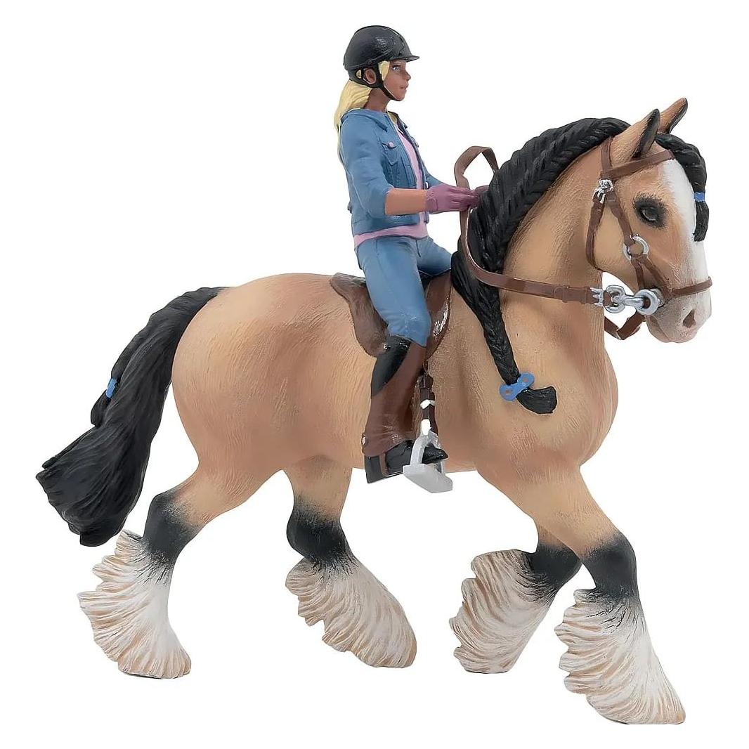 Papo Tinker mit seiner jungen Reiterin (PAPO 51572)