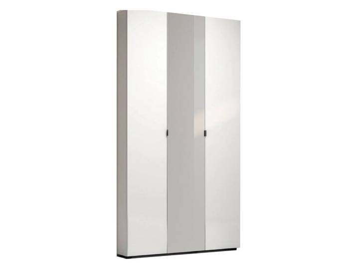 Armoire multiusage grande blanc brillant en bois 11x19x200h cm
