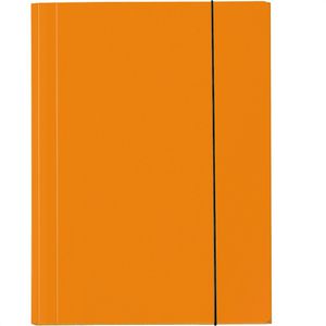 Veloflex Zeichenmappe Velocolor 4432330 orange, A3, Karton, 3 Einschlagklappen, Gummizug