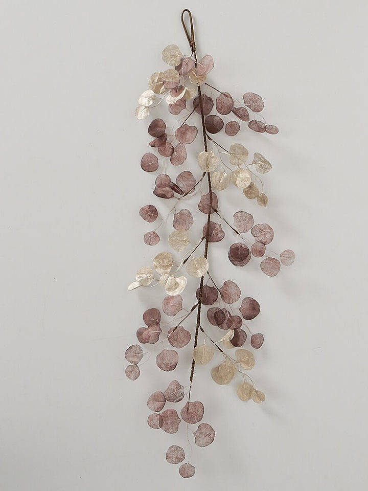 Boltze Pflanzengirlande "Eukalyptus" in Creme/ Rosa - (L)120 cm - onesize