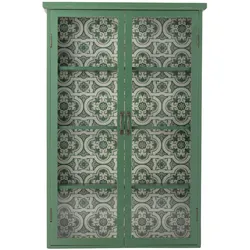 Bloomingville Kabinett Hazem aus Tannenholz, L81xH122xB22 cm, grün